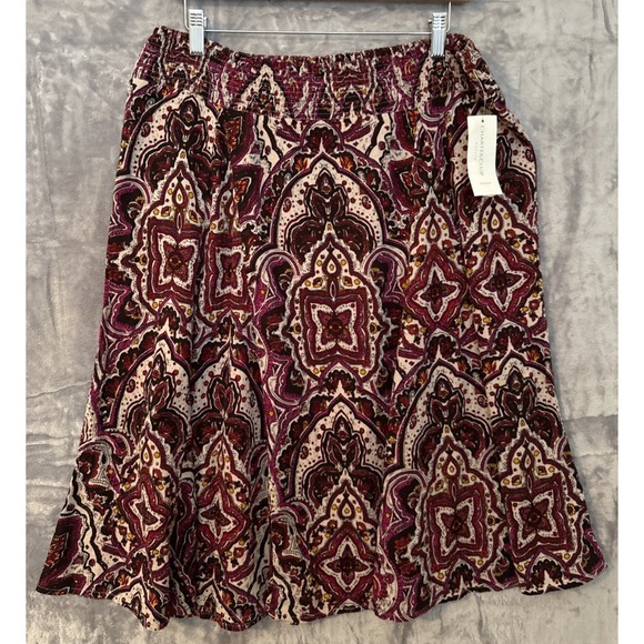Charter Club Dresses & Skirts - Charter Club Skirt Women's Size 14 Petite 14P Multicolor Sheer Artsy Mature NWT
